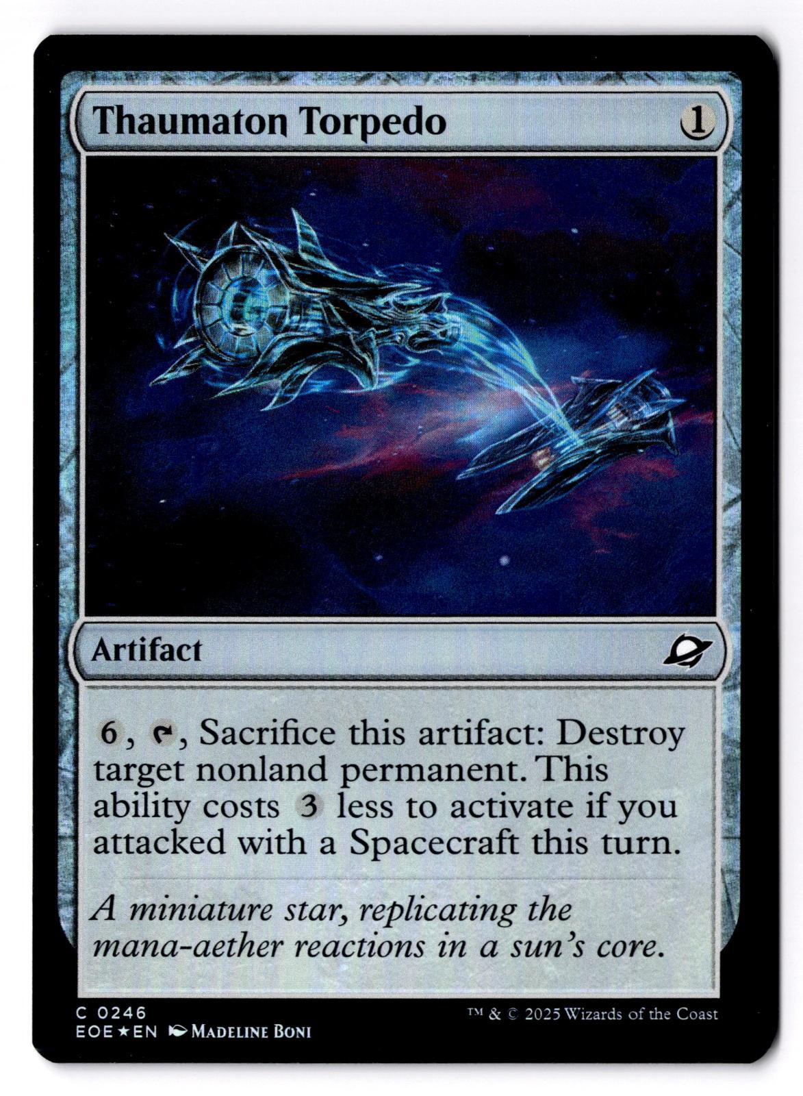 Thaumaton Torpedo 246 Common Edge of Eternities Magic: The Gathering Foil LP