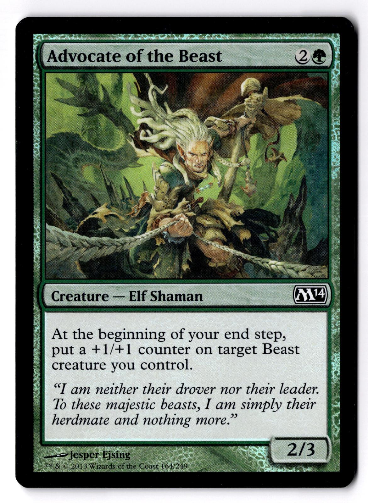 Advocate of the Beast 164 Common Magic 2014 (M14) Magic: The Gathering Foil LP