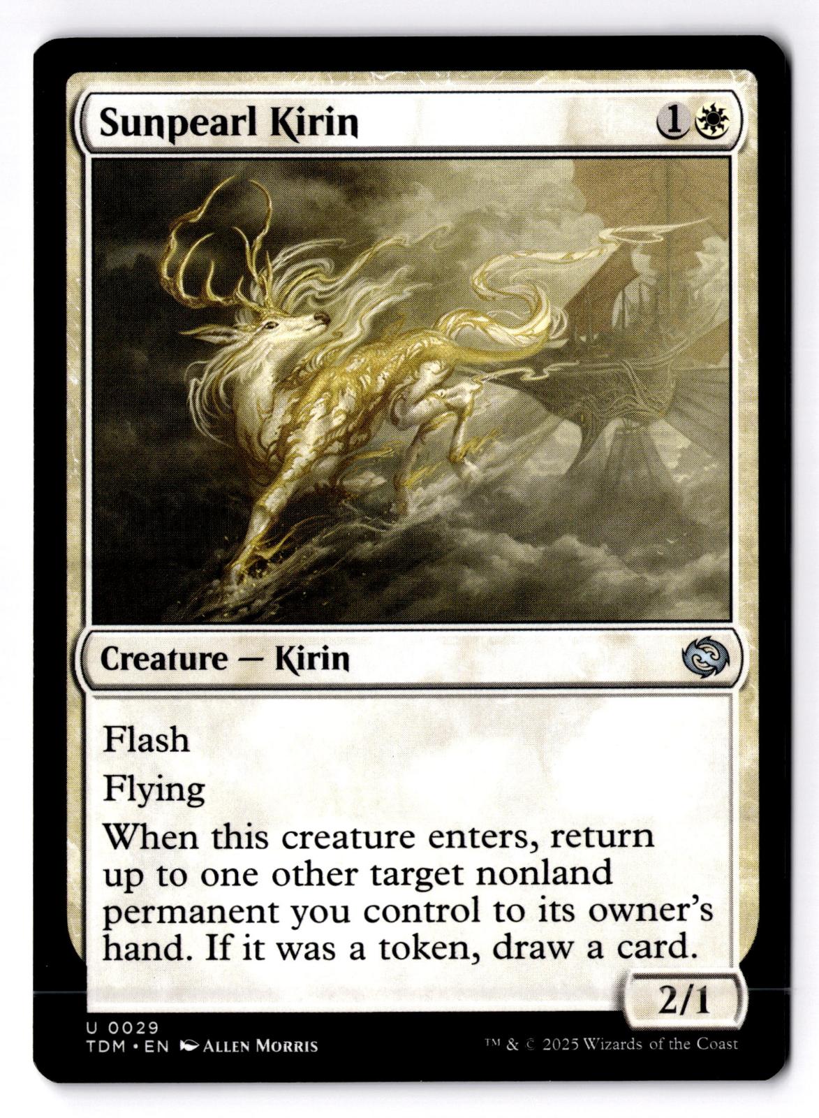 Sunpearl Kirin 29 Uncommon Tarkir: Dragonstorm Magic: The Gathering LP