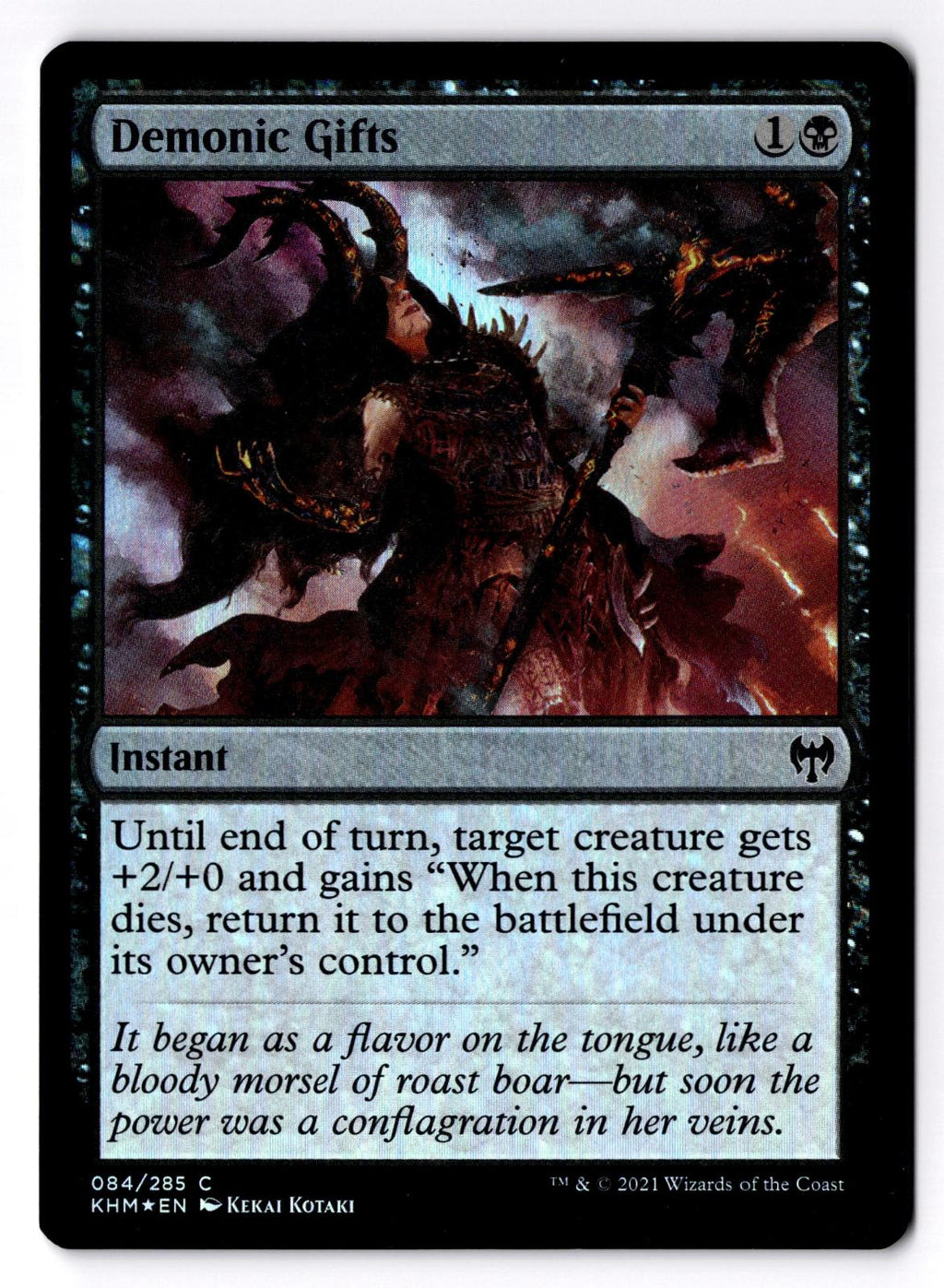 Demonic Gifts 84 Common Kaldheim Magic: The Gathering Foil Lightly Played