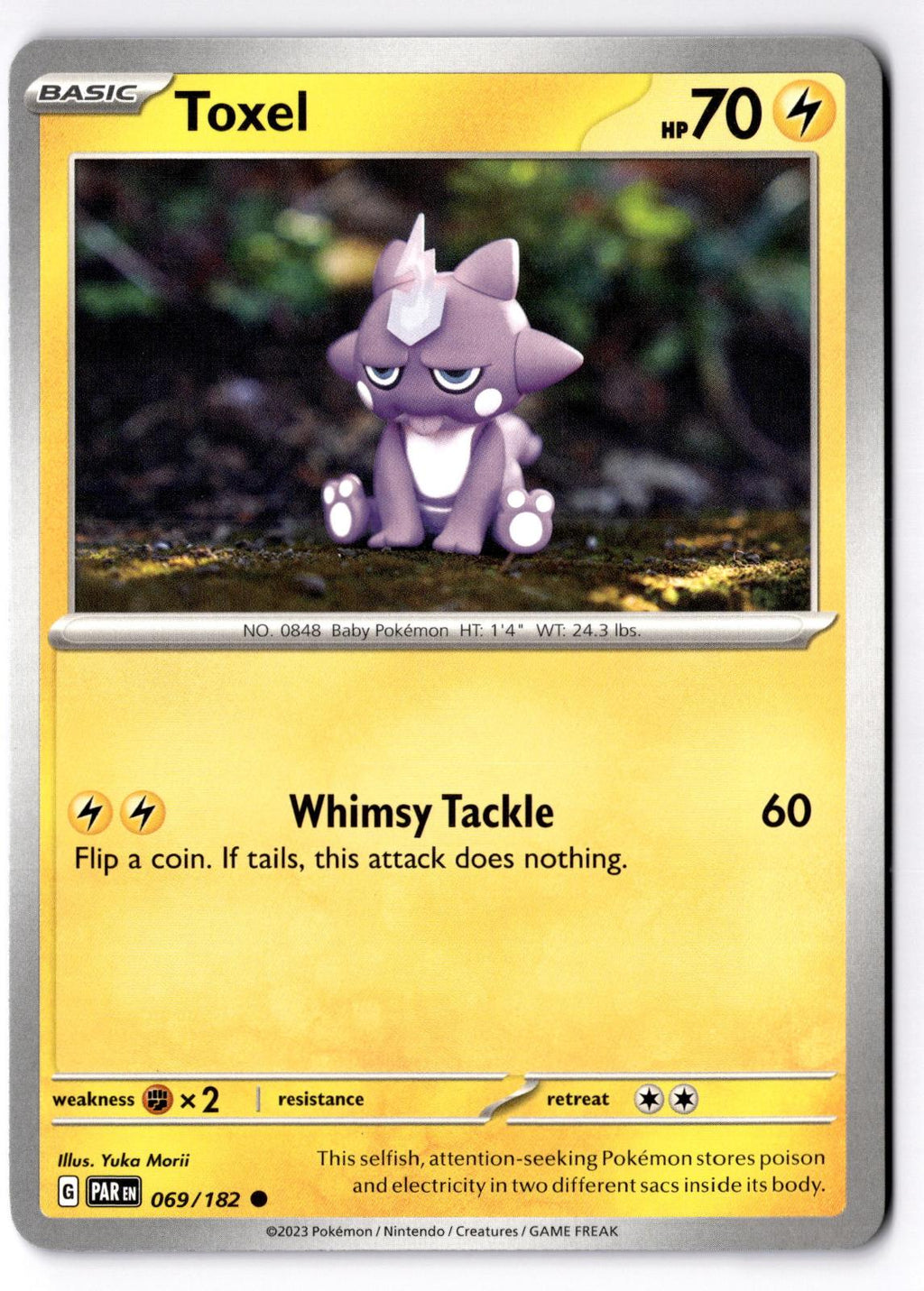 Toxel 069/182 Common Paradox Rift Pokemon Near Mint