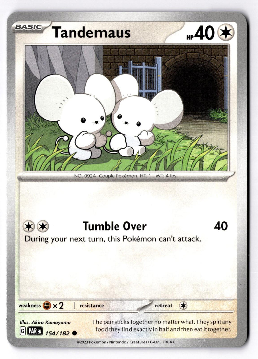 Tandemaus 154/182 Common Paradox Rift Pokemon Near Mint