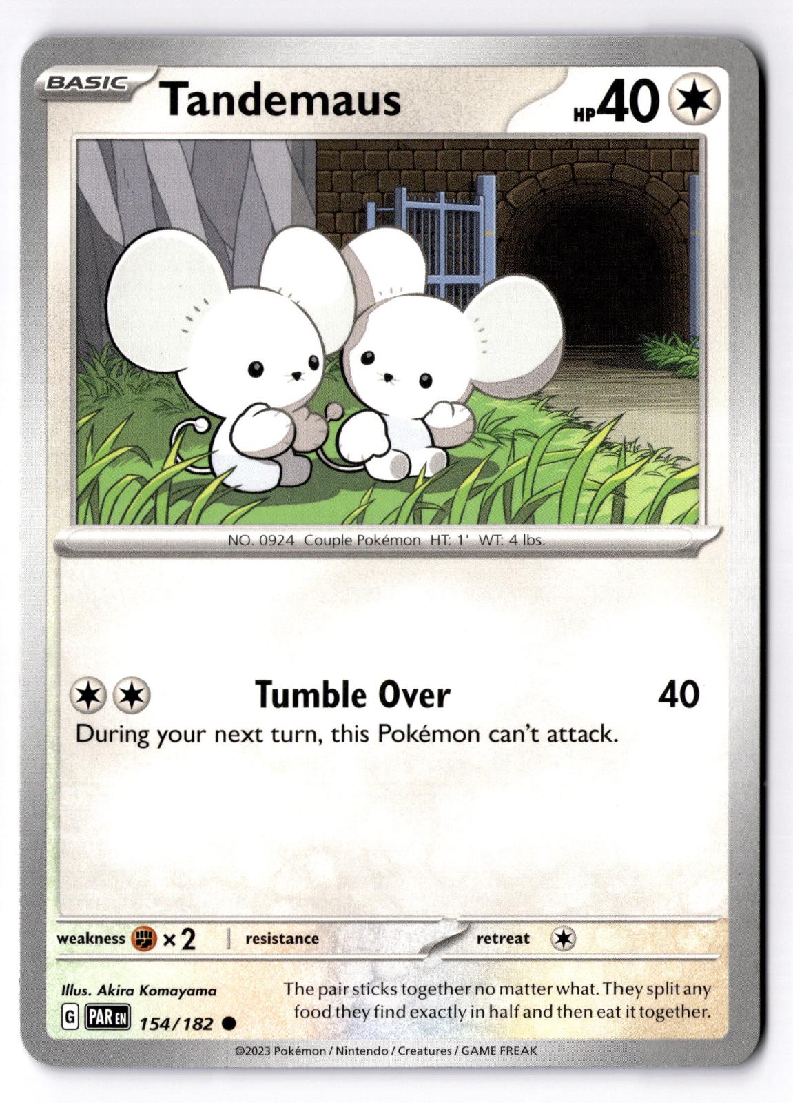 Tandemaus 154/182 Common Paradox Rift Pokemon Near Mint