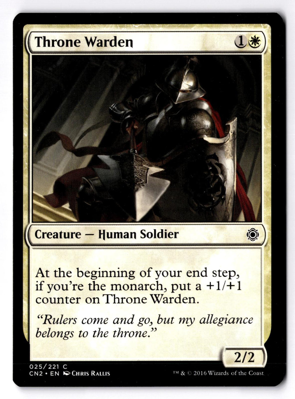 Throne Warden 25 Common Conspiracy: Take the Crown Magic: The Gathering LP