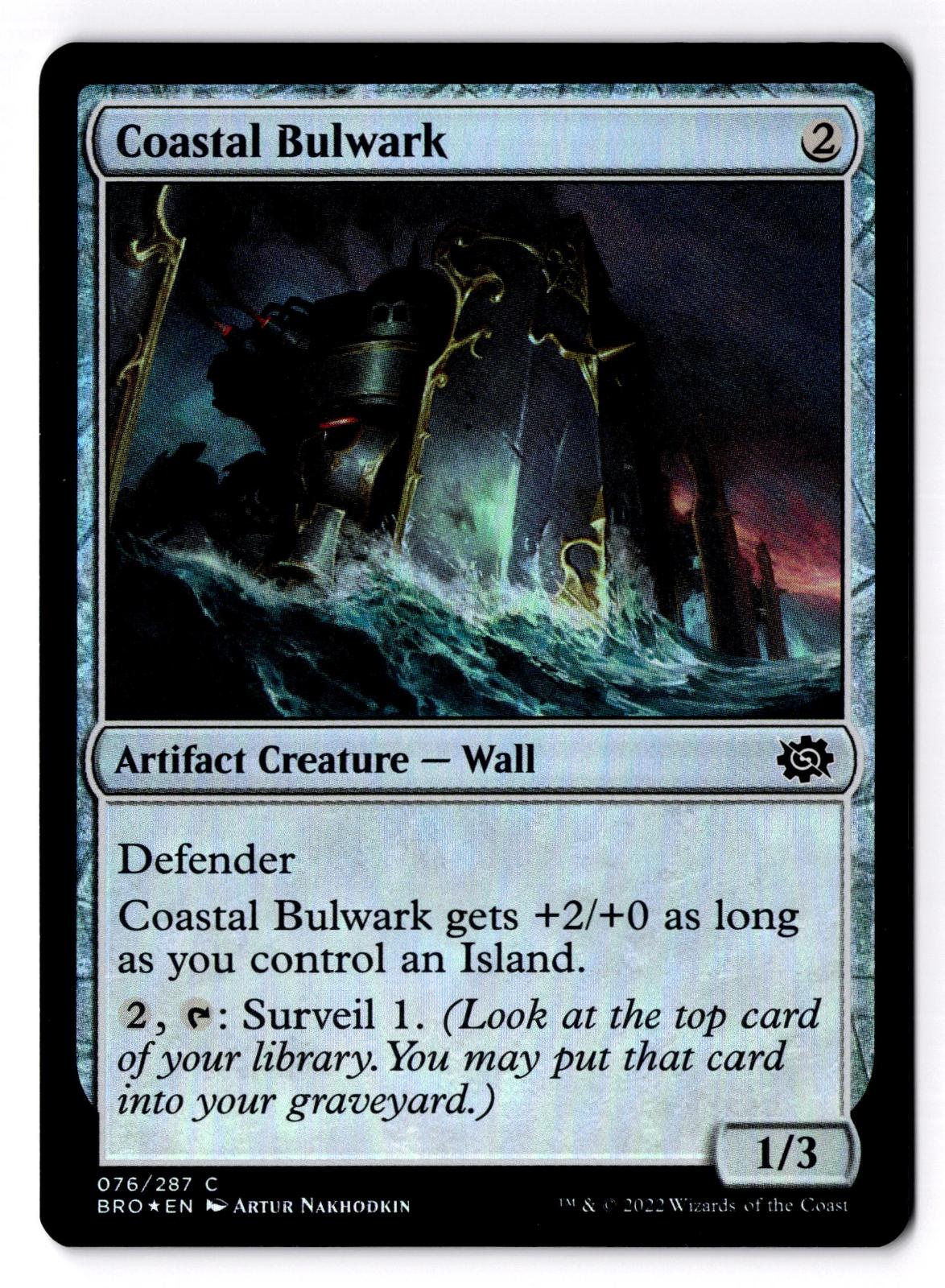 Coastal Bulwark 76 Common The Brothers' War Magic: The Gathering Foil LP