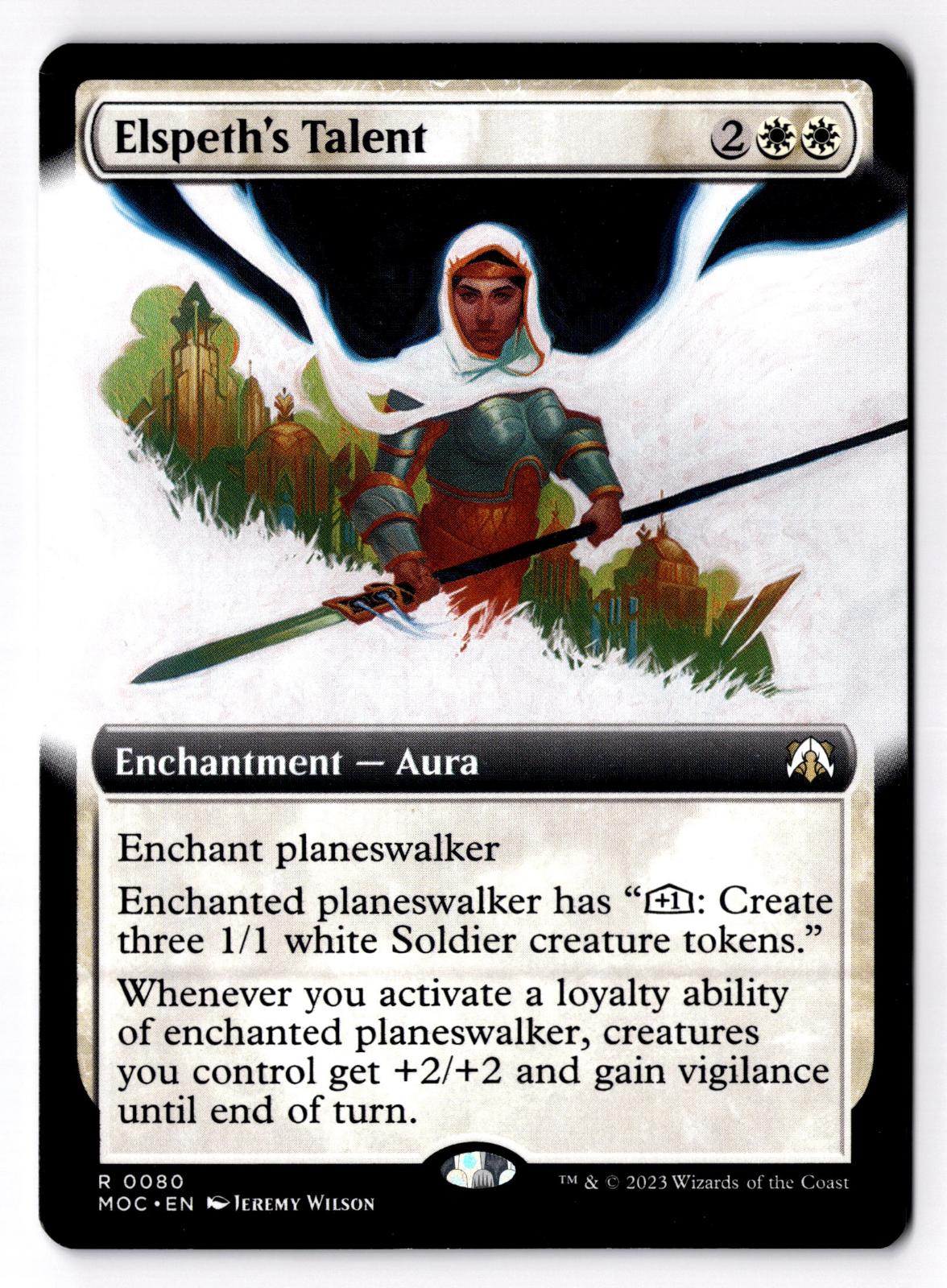 Elspeth's Talent (Extended Art) 80 Commander: March of the Machine LP