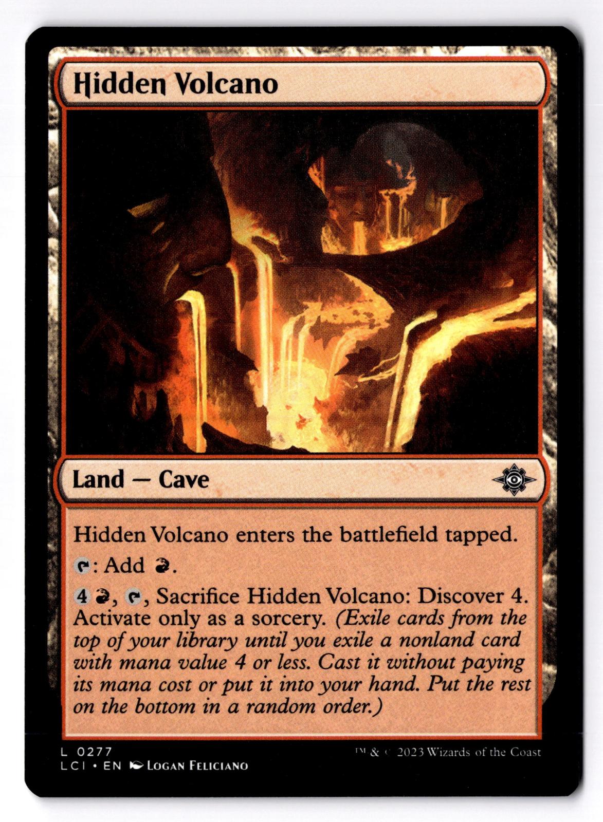 Hidden Volcano 277 Land The Lost Caverns of Ixalan Magic: The Gathering LP
