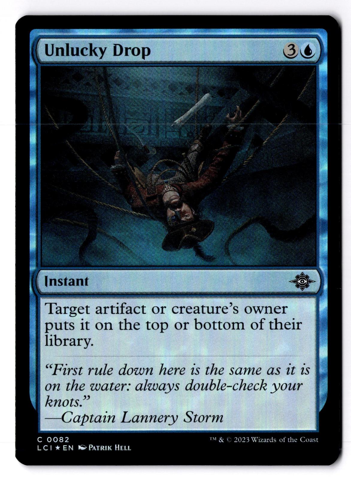 Unlucky Drop 82 Common The Lost Caverns of Ixalan Magic: The Gathering Foil LP