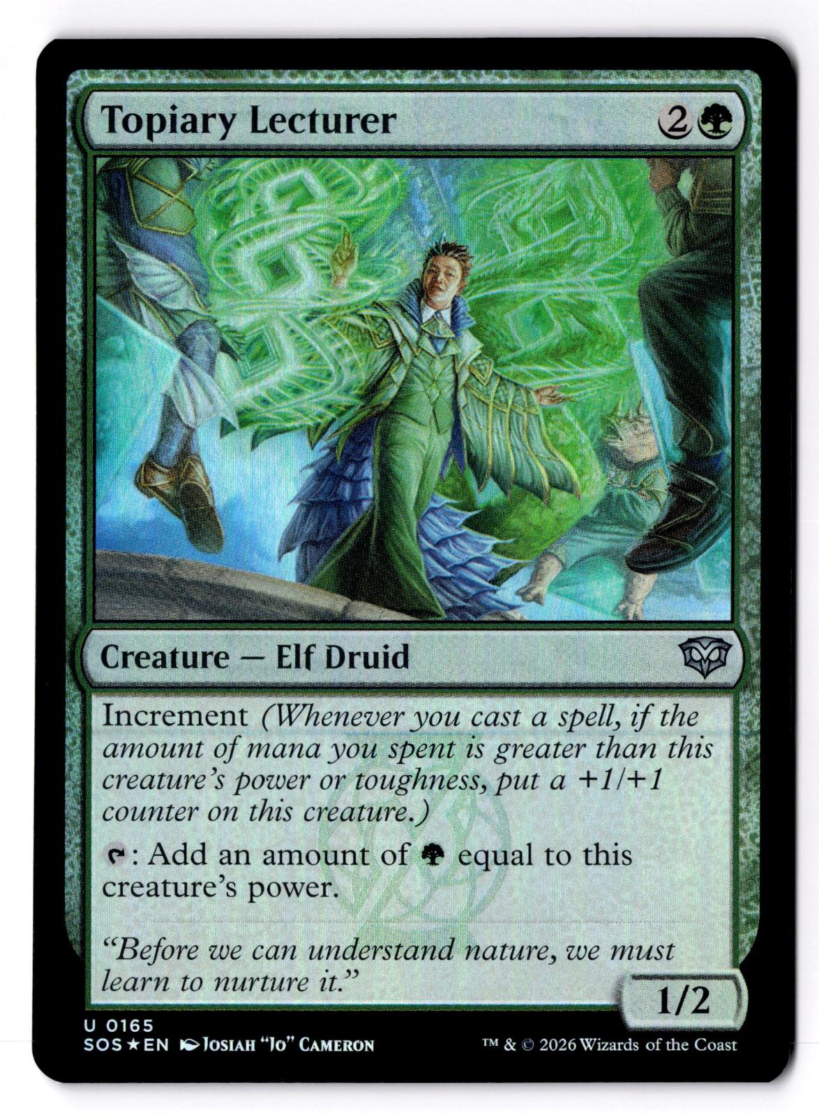Topiary Lecturer 165 Uncommon Secrets of Strixhaven Magic: The Gathering Foil LP