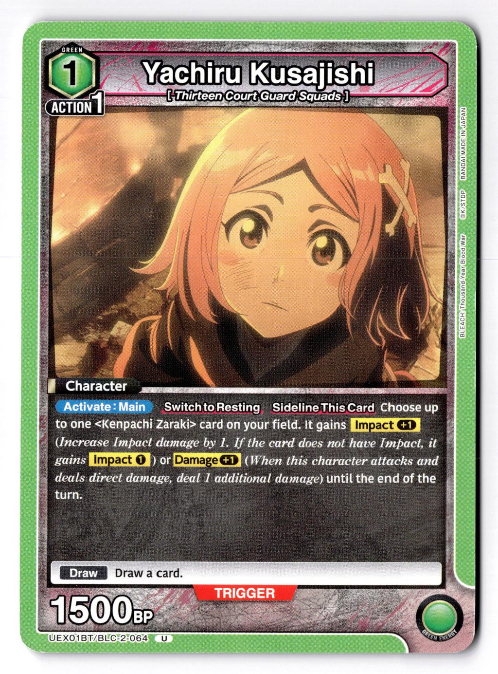 Yachiru Kusajishi UEX01BT/BLC-2-064 Union Arena NM
