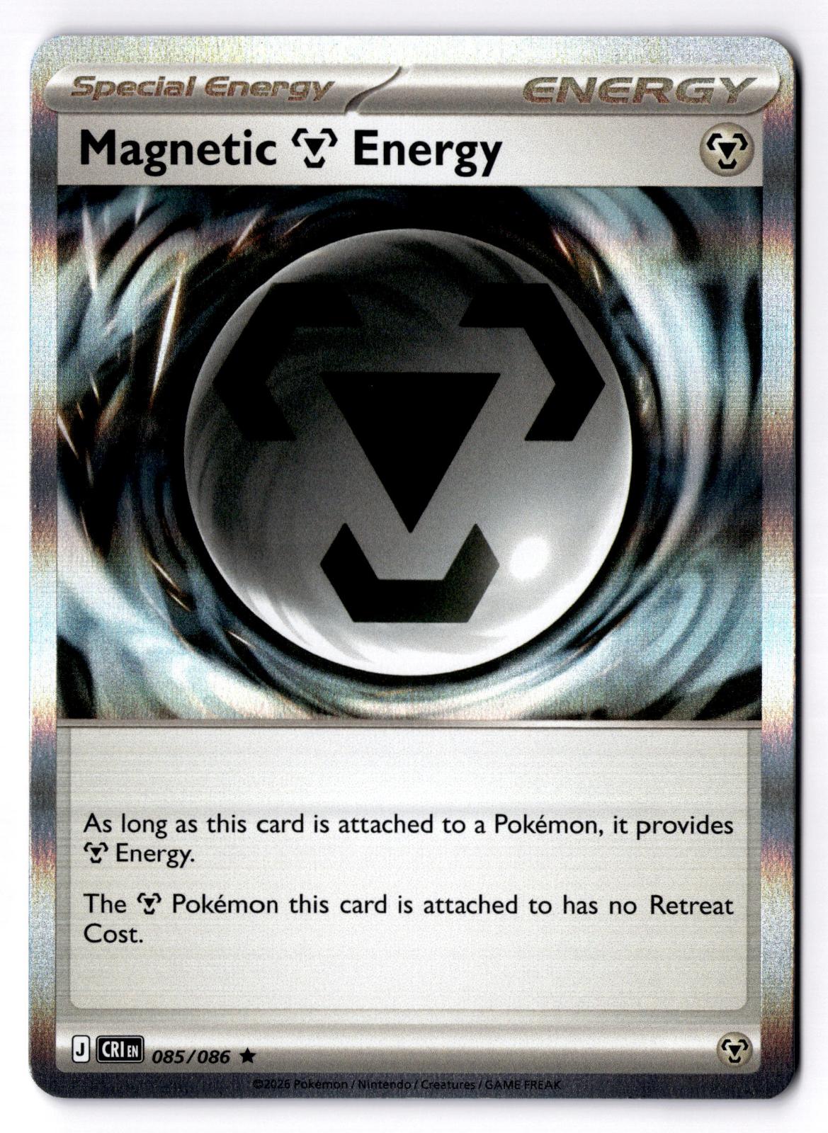 Magnetic M Energy 085/086 Holo Rare Chaos Rising Pokemon Near Mint