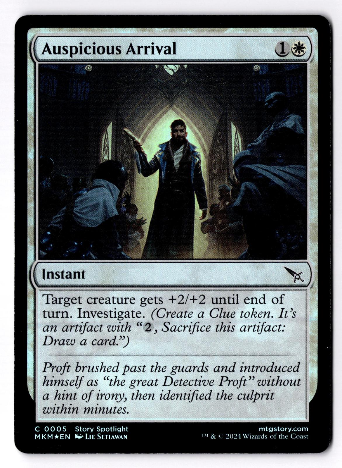 Auspicious Arrival 5 Common Murders at Karlov Manor Magic: The Gathering Foil LP