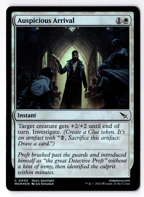 Auspicious Arrival 5 Common Murders at Karlov Manor Magic: The Gathering Foil LP
