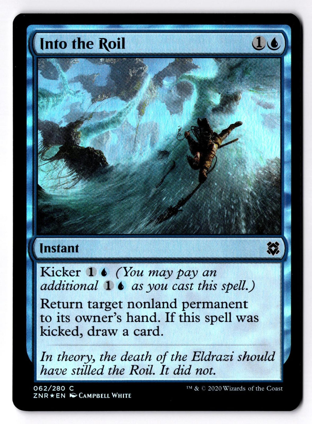 Into the Roil 62 Common Zendikar Rising Magic: The Gathering Foil Lightly Played