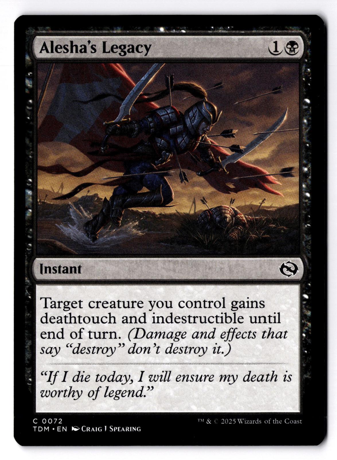 Alesha's Legacy 72 Common Tarkir: Dragonstorm Magic: The Gathering LP