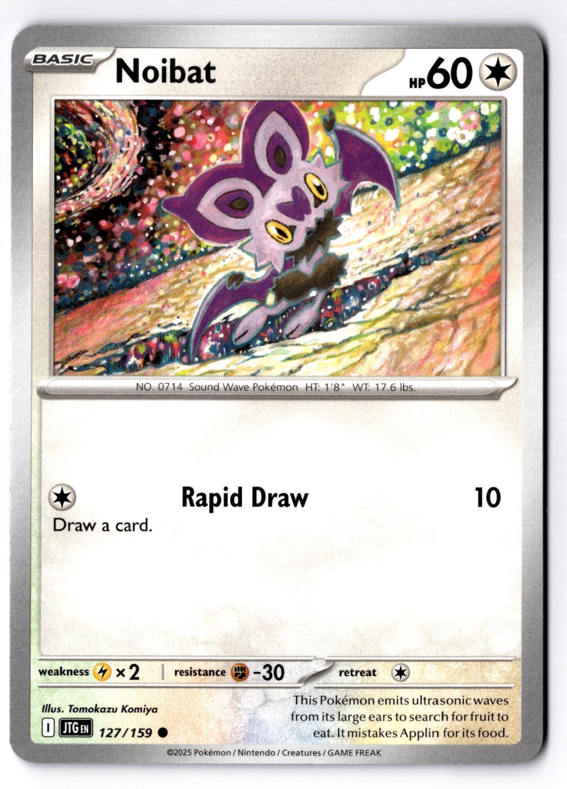 Noibat 127/159 Common Journey Together Pokemon Near Mint