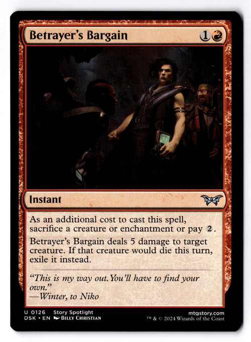 Betrayer's Bargain 126 Duskmourn: House of Horror Magic: The Gathering LP