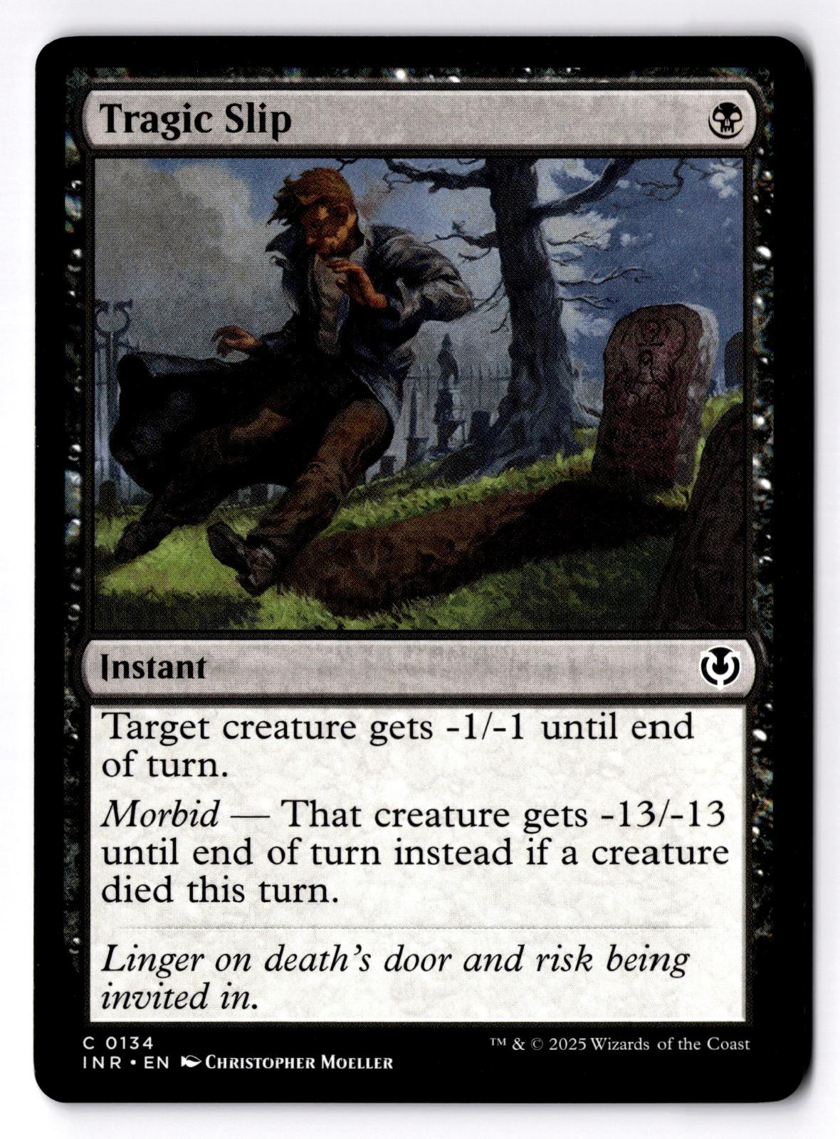 Tragic Slip 134 Common Innistrad Remastered Magic: The Gathering Lightly Played