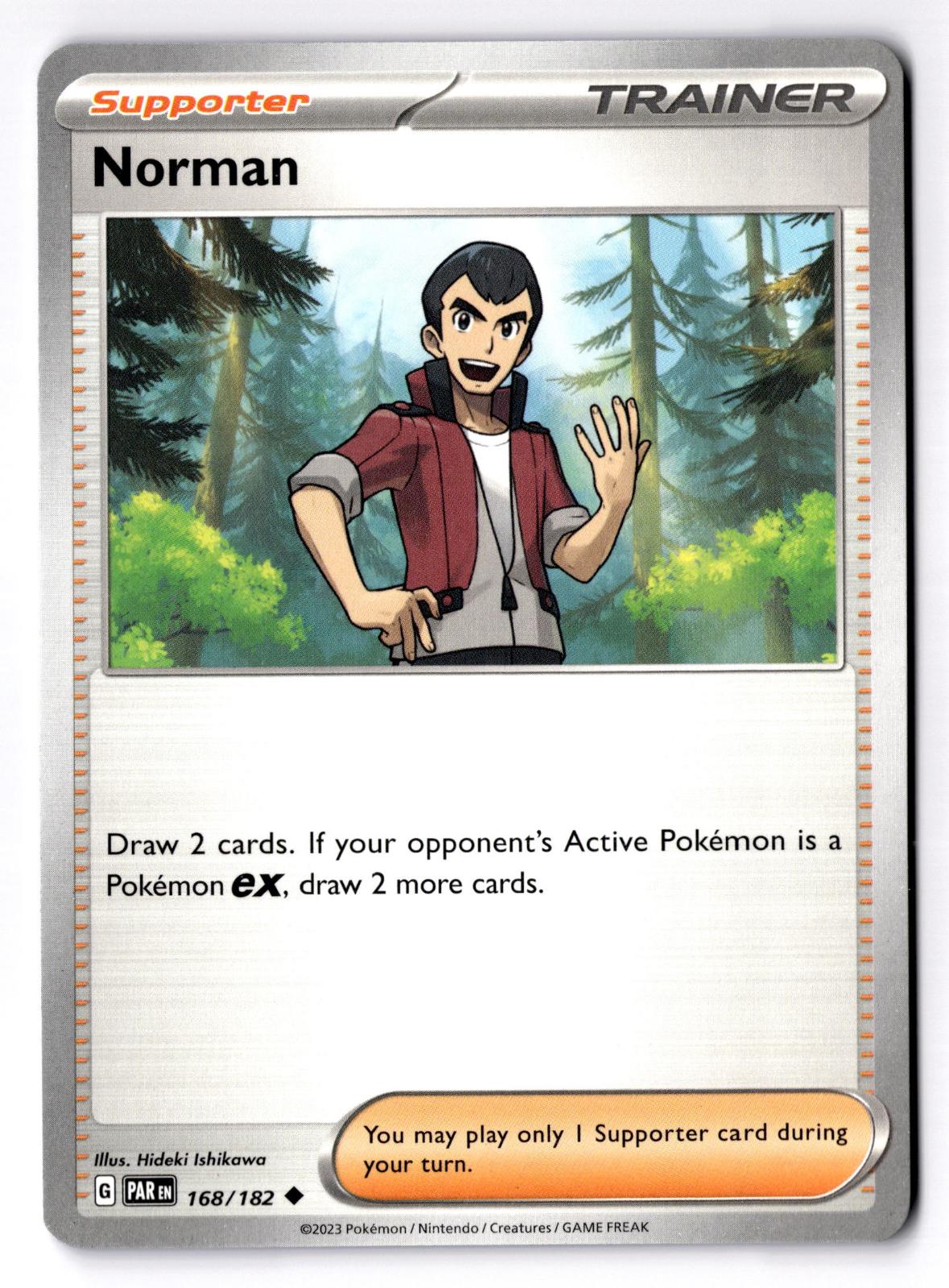 Norman 168/182 Uncommon Paradox Rift Pokemon Near Mint