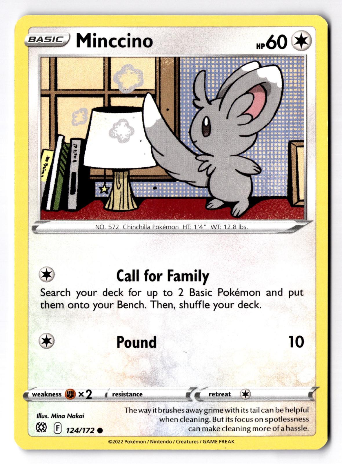 Minccino 124/172 Common Brilliant Stars Pokemon Near Mint