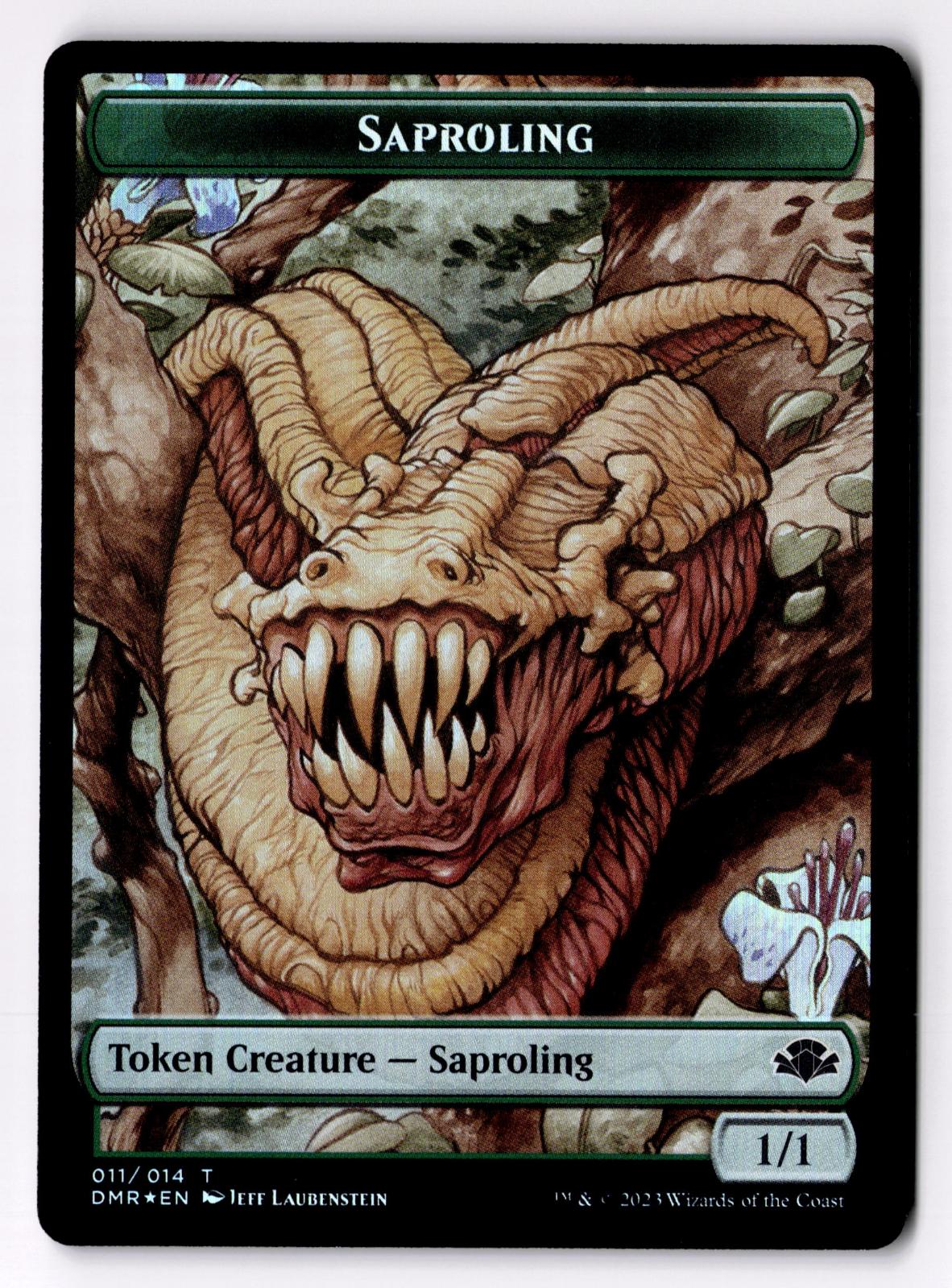Elephant // Saproling Double-Sided Token 9 // 11 Magic: The Gathering Foil LP