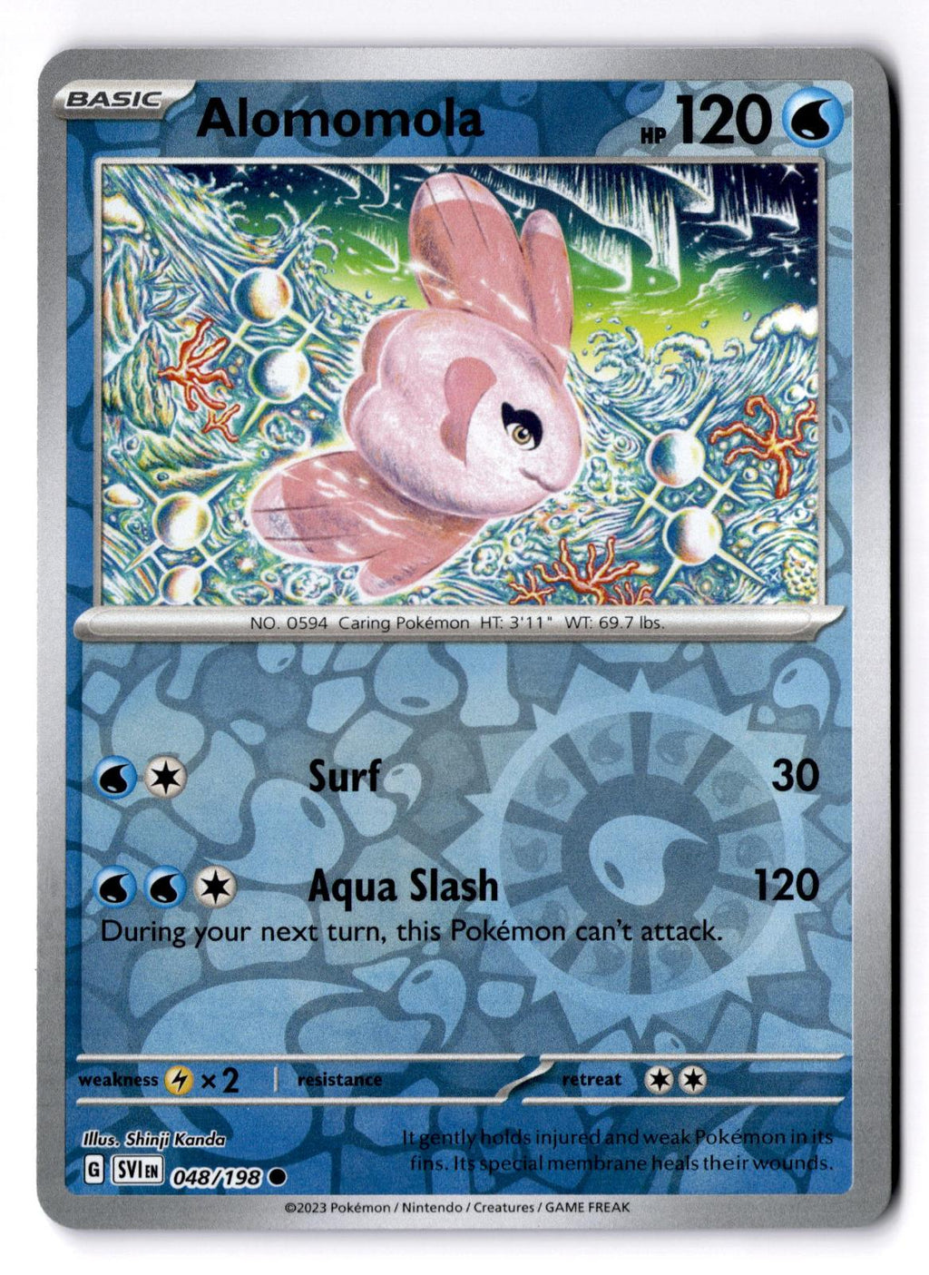 Alomomola 048/198 Common Scarlet & Violet Pokemon Reverse Holo Near Mint