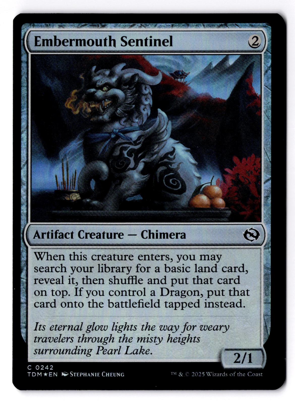 Embermouth Sentinel 242 Common Tarkir: Dragonstorm Magic: The Gathering Foil LP