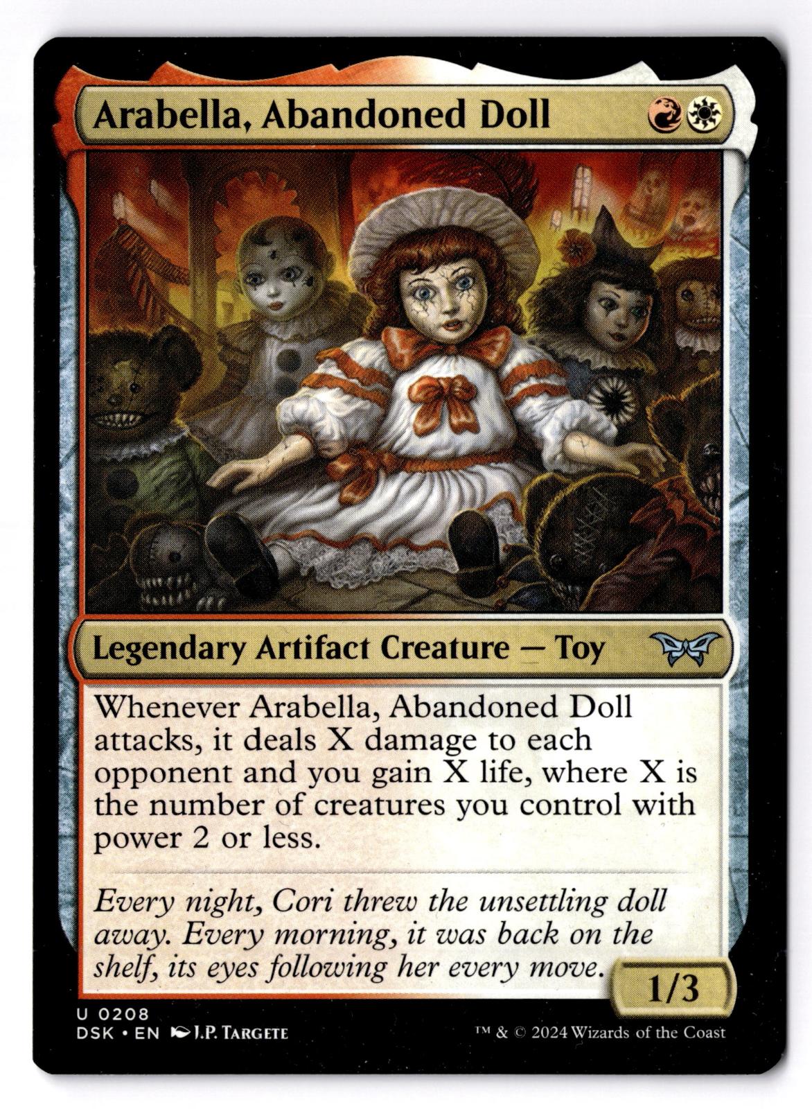Arabella, Abandoned Doll 208 Duskmourn: House of Horror Magic: The Gathering LP