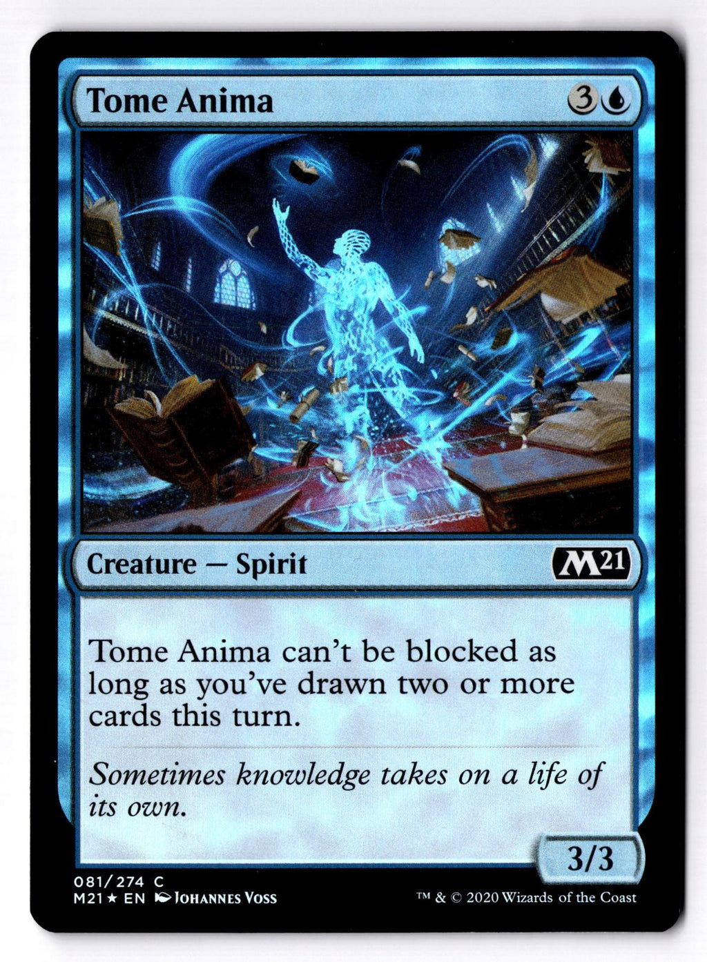 Tome Anima 81 Common Core Set 2021 Magic: The Gathering Foil Lightly Played