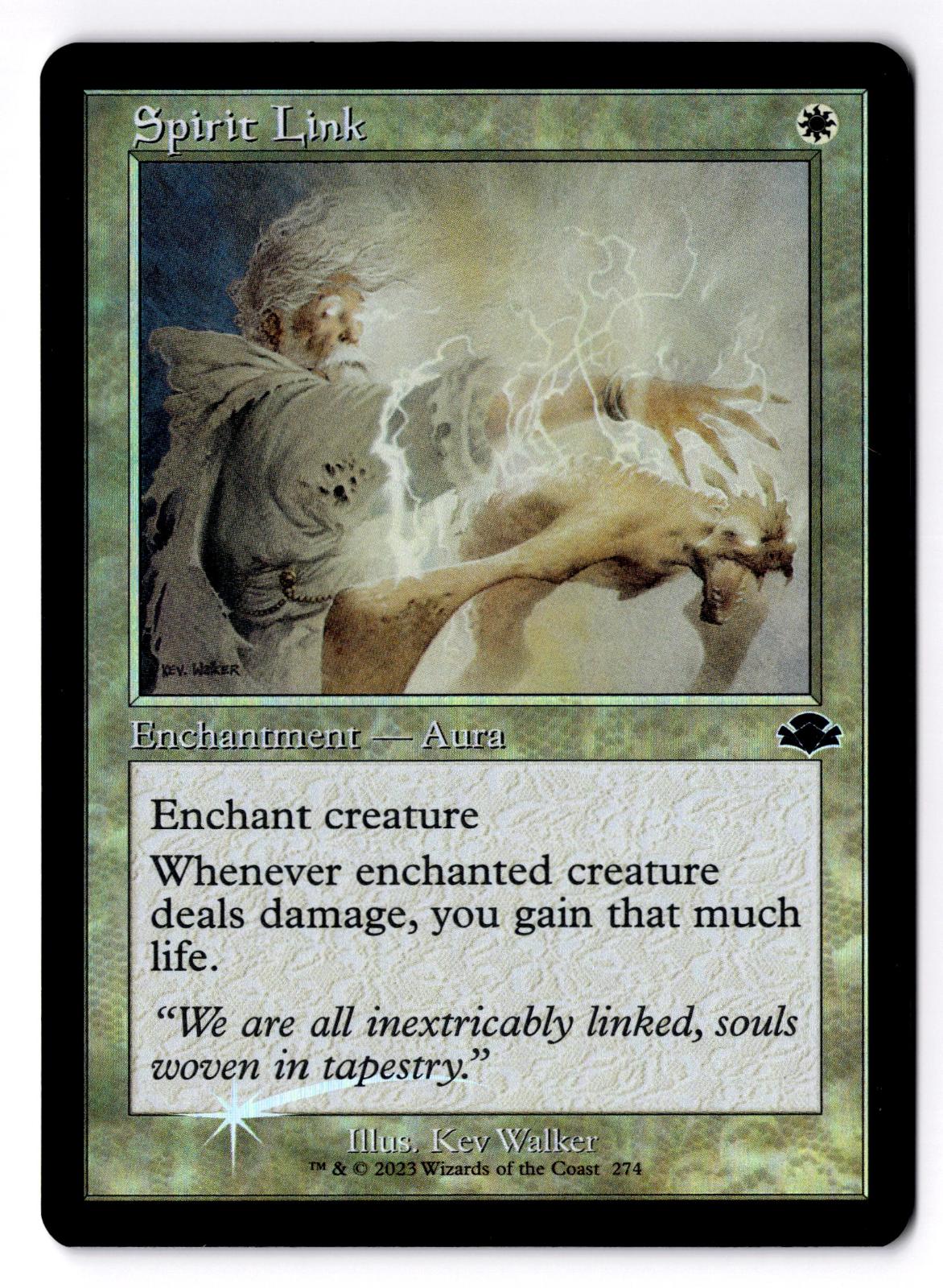 Spirit Link (Retro Frame) 274 Dominaria Remastered Magic: The Gathering Foil LP