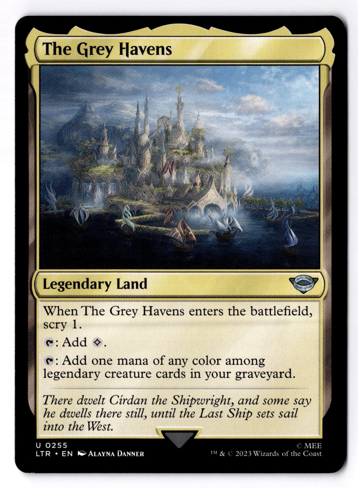 The Grey Havens 255 The Lord of the Rings Magic: The Gathering LP
