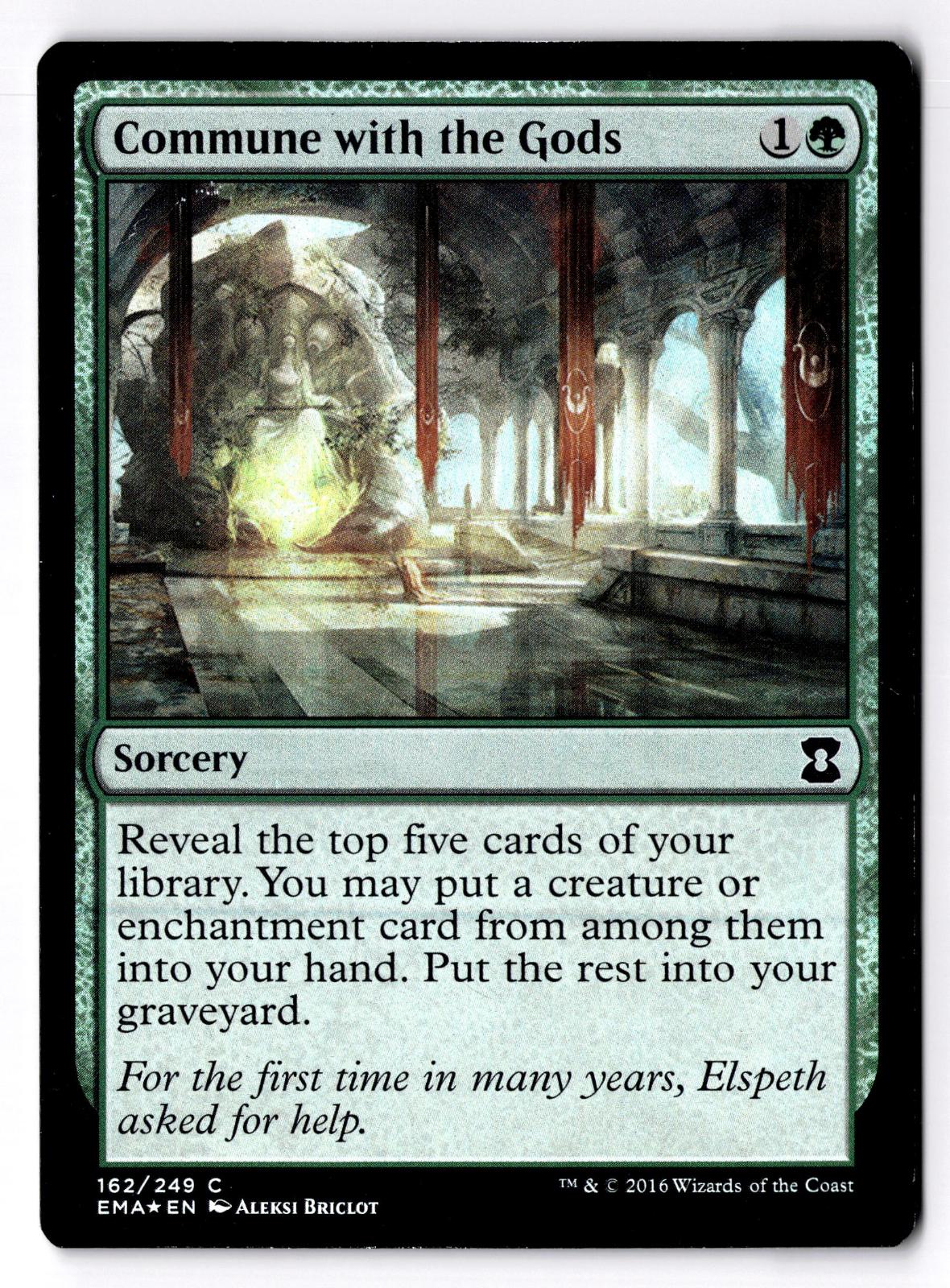 Commune with the Gods 162 Common Eternal Masters Magic: The Gathering Foil MP