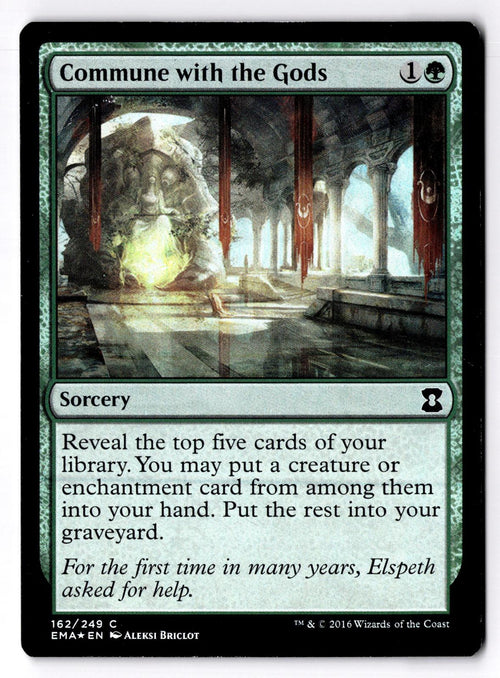 Commune with the Gods 162 Common Eternal Masters Magic: The Gathering Foil MP