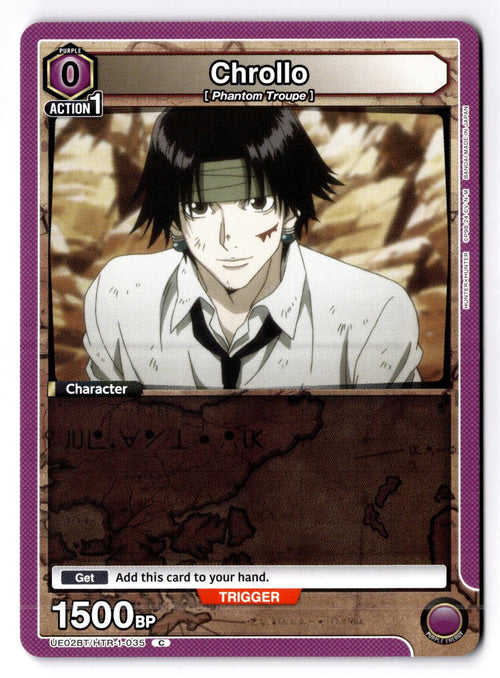 Chrollo (035) UE02BT/HTR-1-035 C UE02BT: HUNTER X HUNTER Union Arena Near Mint