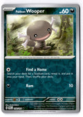 Paldean Wooper 058/091 Common Paldean Fates Pokemon Reverse Holo Near Mint