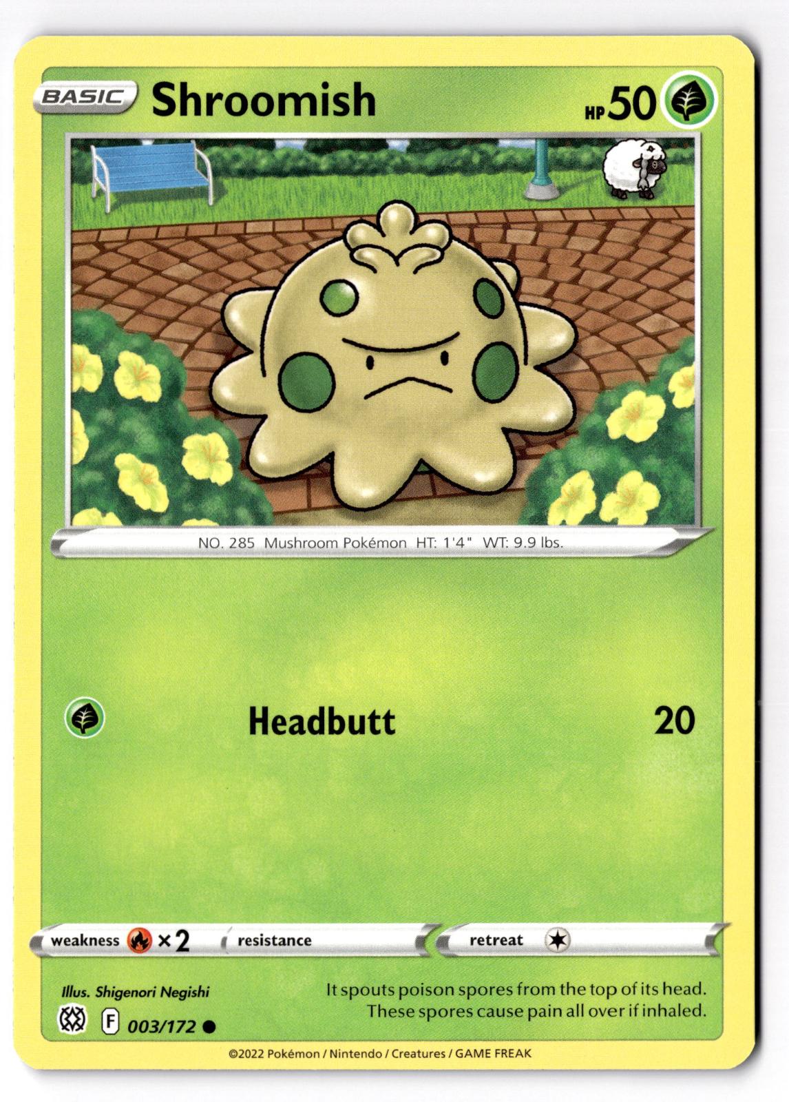 Shroomish 003/172 Common Brilliant Stars Pokemon Near Mint