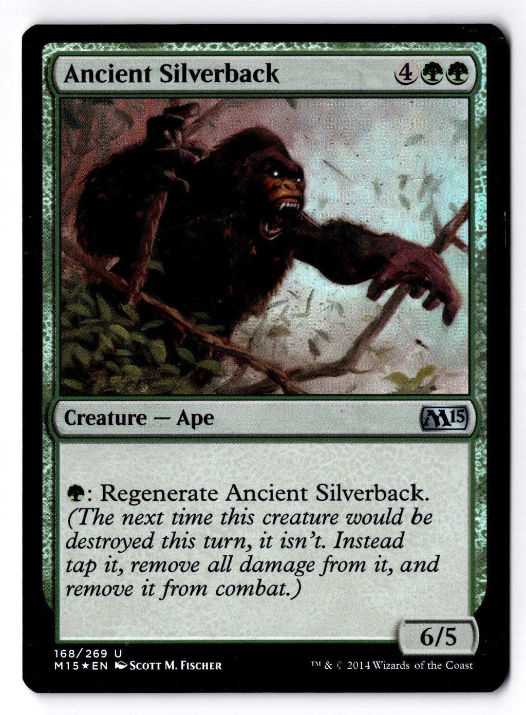 Ancient Silverback 168 Uncommon Magic 2015 (M15) Magic: The Gathering Foil LP