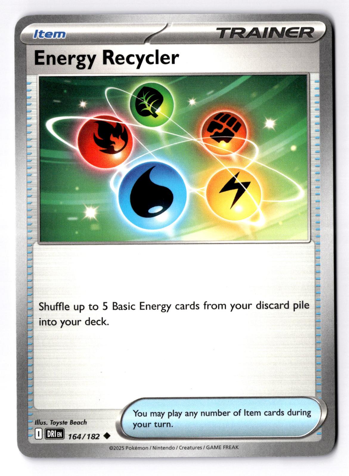 Energy Recycler 164/182 Uncommon Destined Rivals Pokemon Near Mint