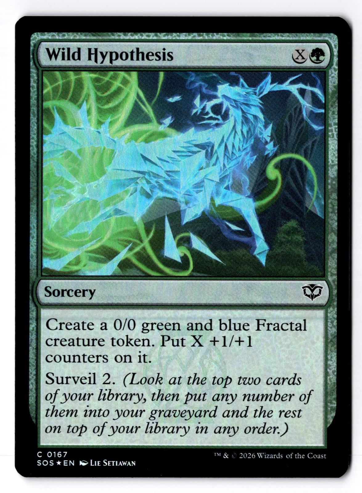 Wild Hypothesis 167 Common Secrets of Strixhaven Magic: The Gathering Foil LP