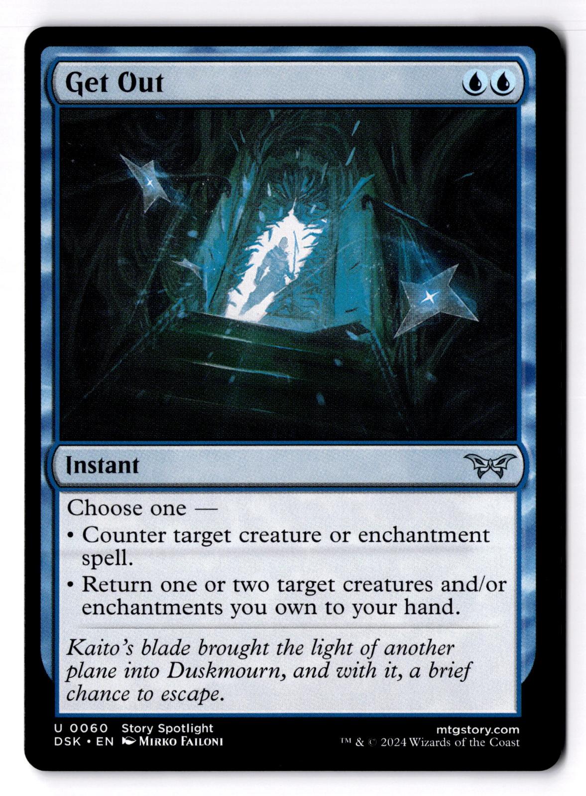 Get Out 60 Uncommon Duskmourn: House of Horror Magic: The Gathering MP