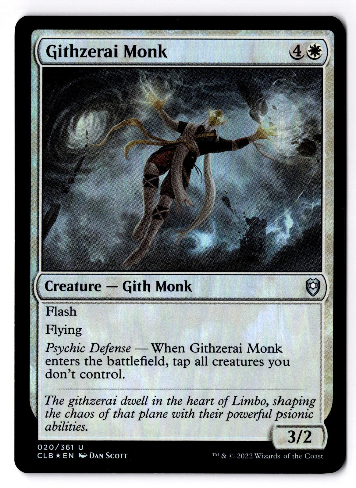 Githzerai Monk 20 Magic: The Gathering Foil LP