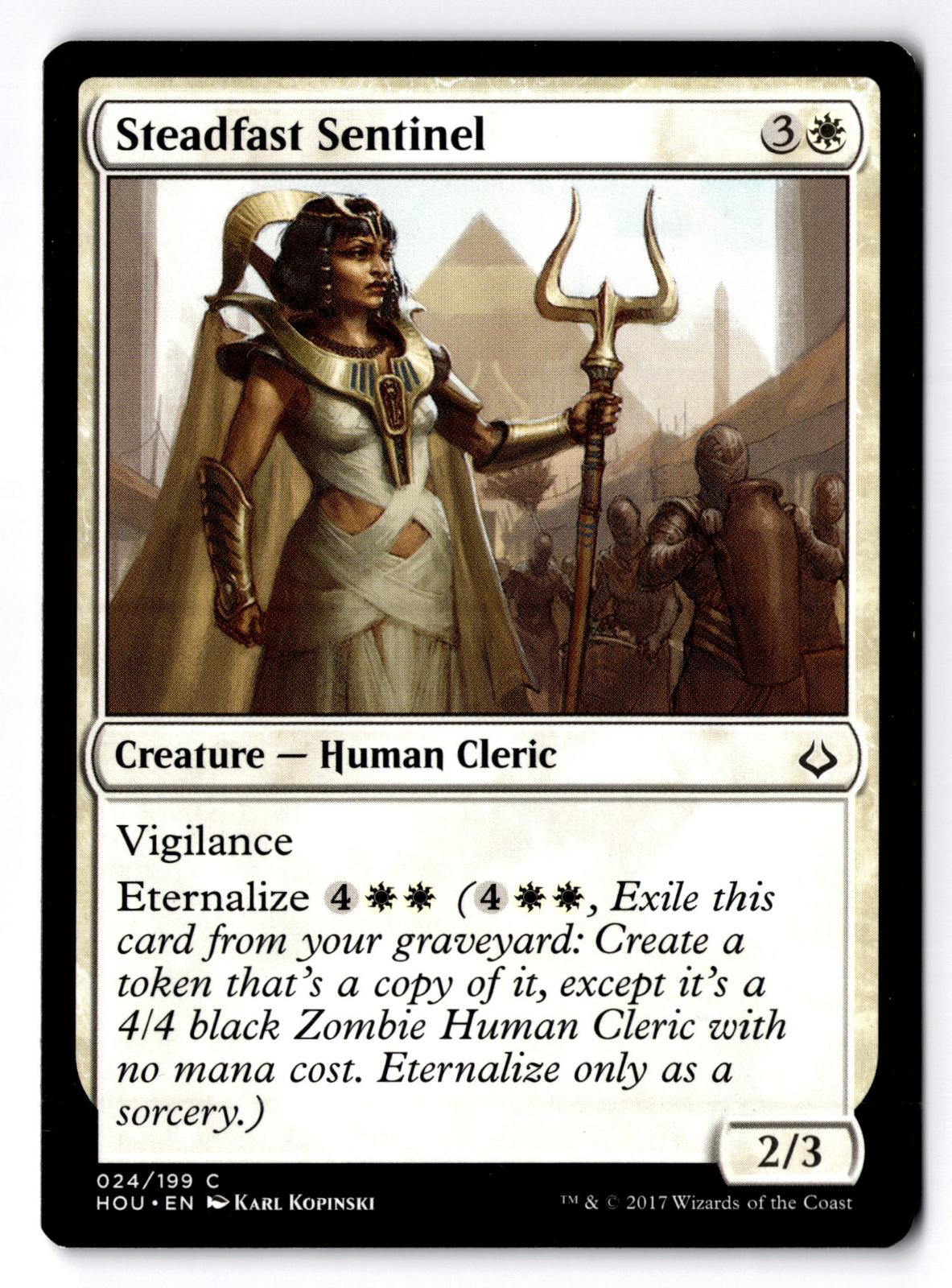 Steadfast Sentinel 24 Common Hour of Devastation Magic: The Gathering LP