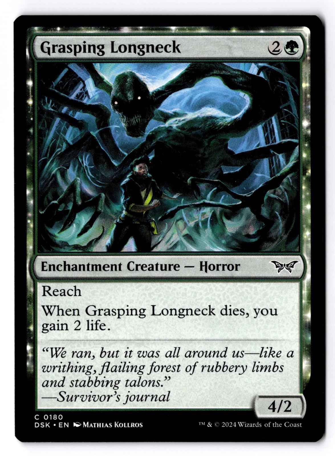 Grasping Longneck 180 Common Duskmourn: House of Horror Magic: The Gathering LP