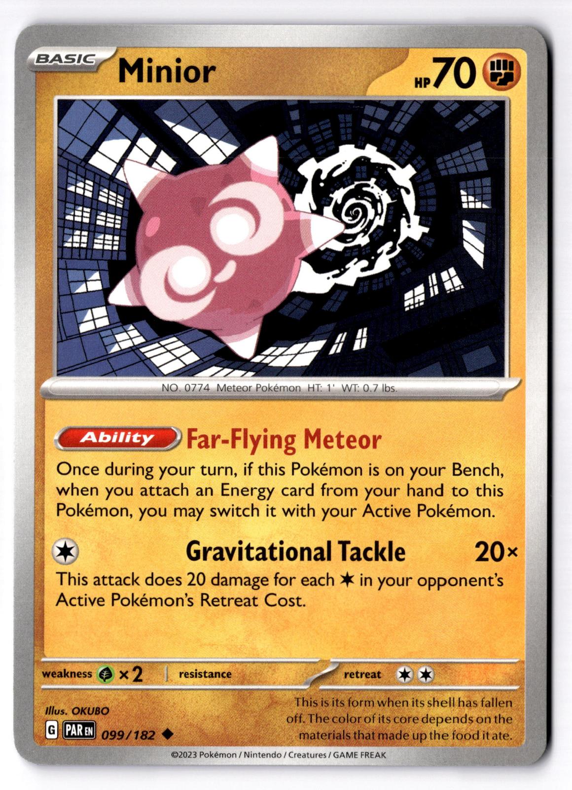 Minior 099/182 Uncommon Paradox Rift Pokemon Near Mint