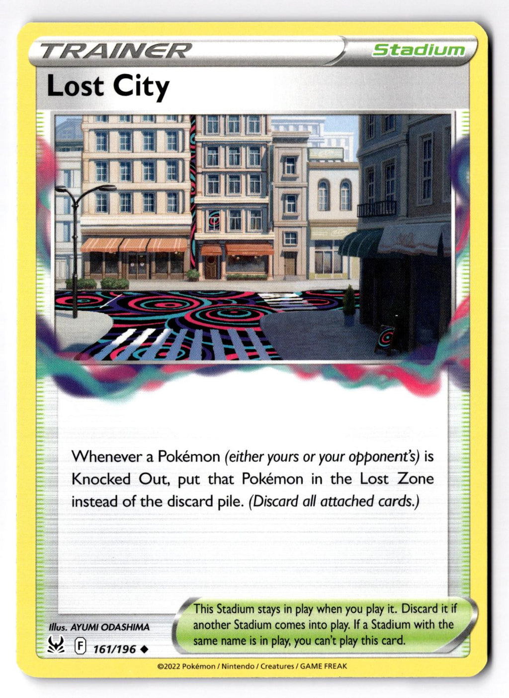 Lost City 161/196 Uncommon Lost Origin Pokemon Near Mint