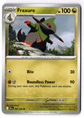 Fraxure 069/086 Common Black Bolt Pokemon Near Mint