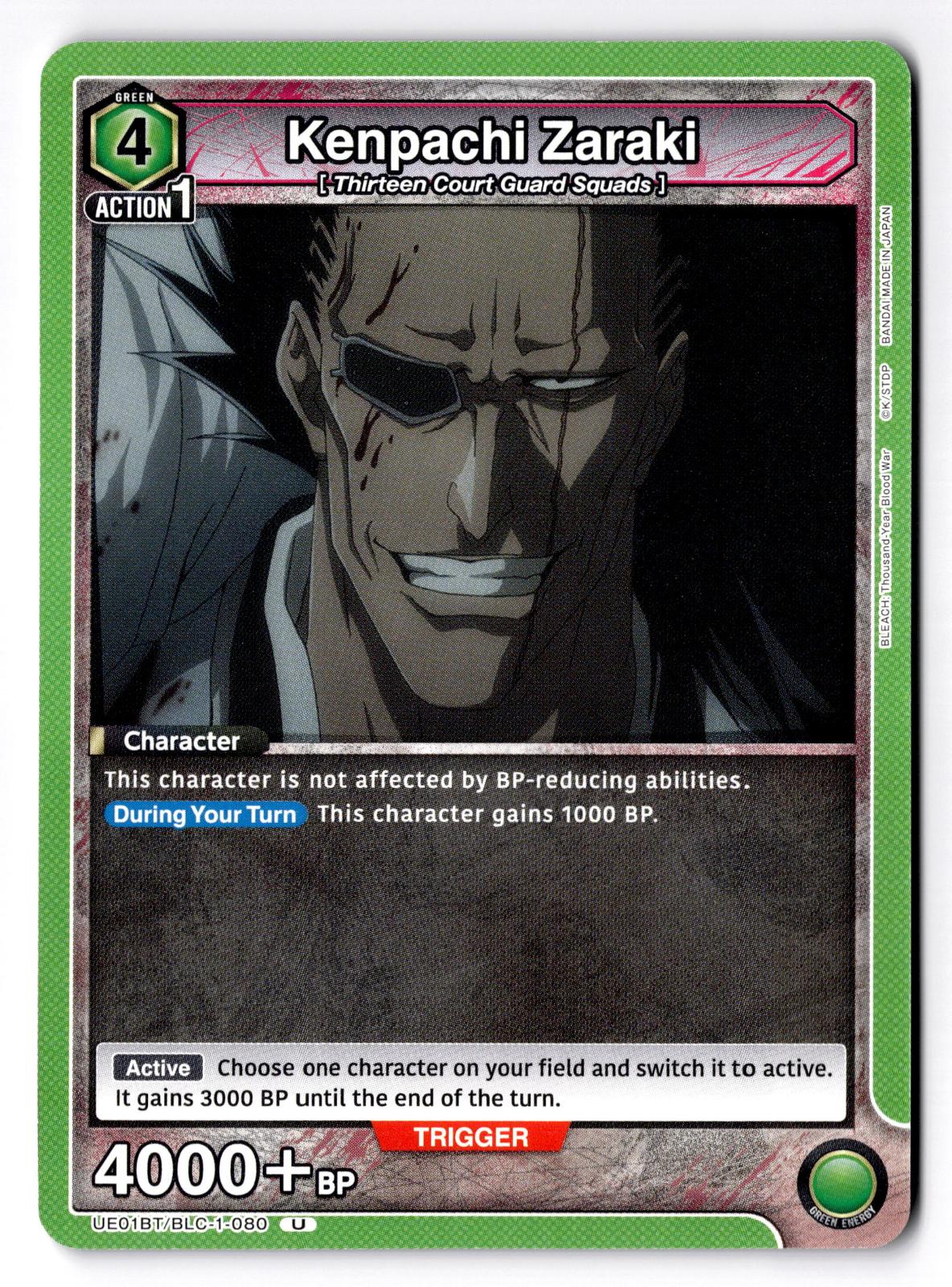 Kenpachi Zaraki (080) UE01BT/BLC-1-080 Union Arena NM