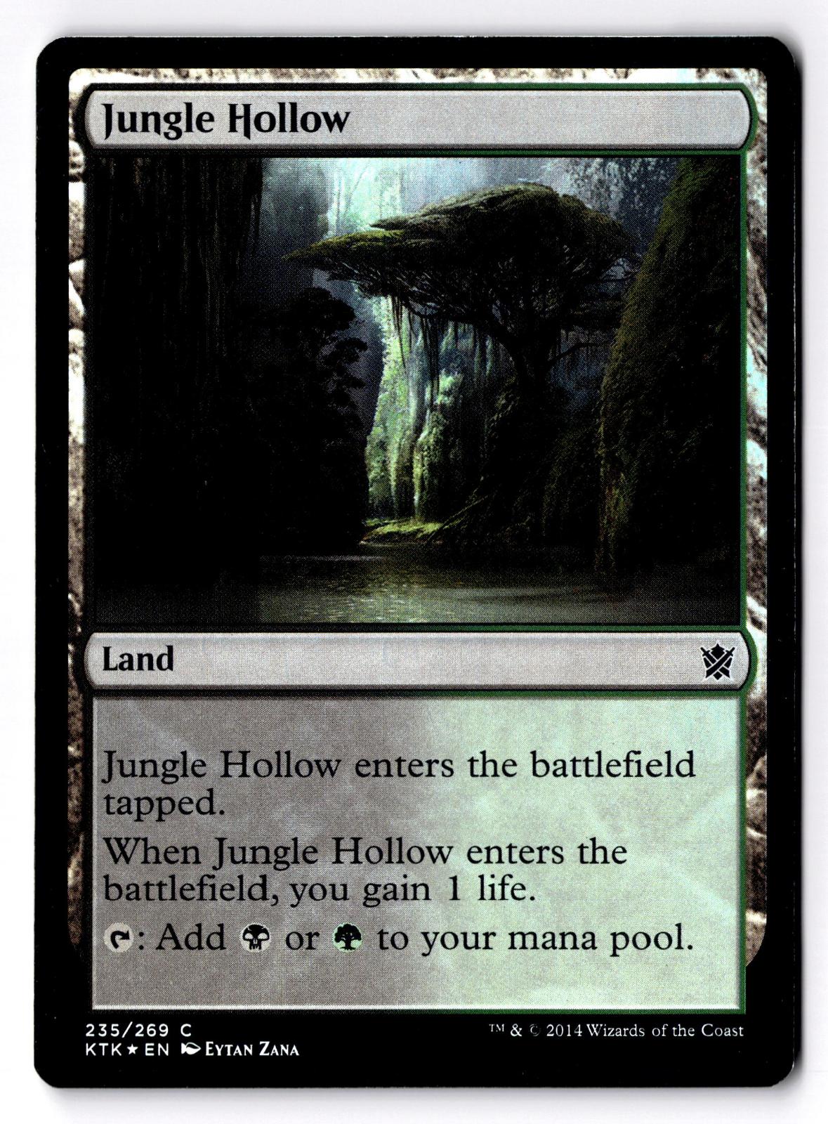 Jungle Hollow 235 Common Khans of Tarkir Magic: The Gathering Foil MP