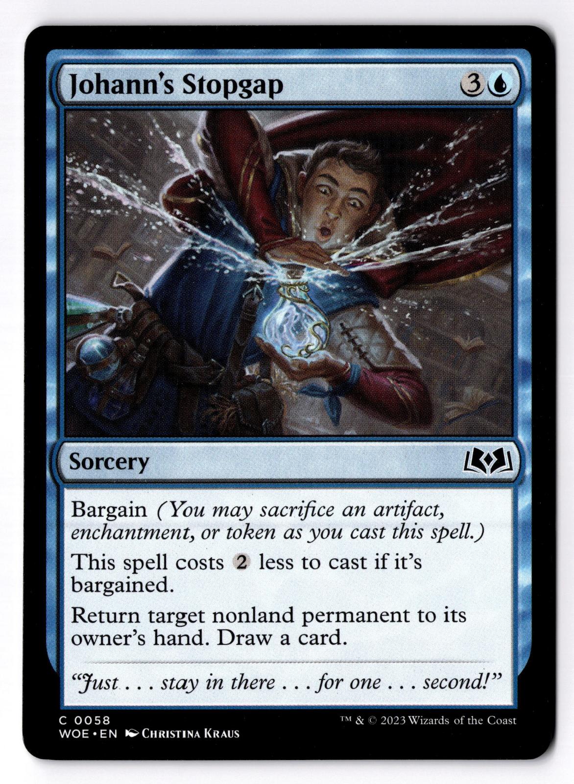 Johann's Stopgap 58 Common Wilds of Eldraine Magic: The Gathering Lightly Played
