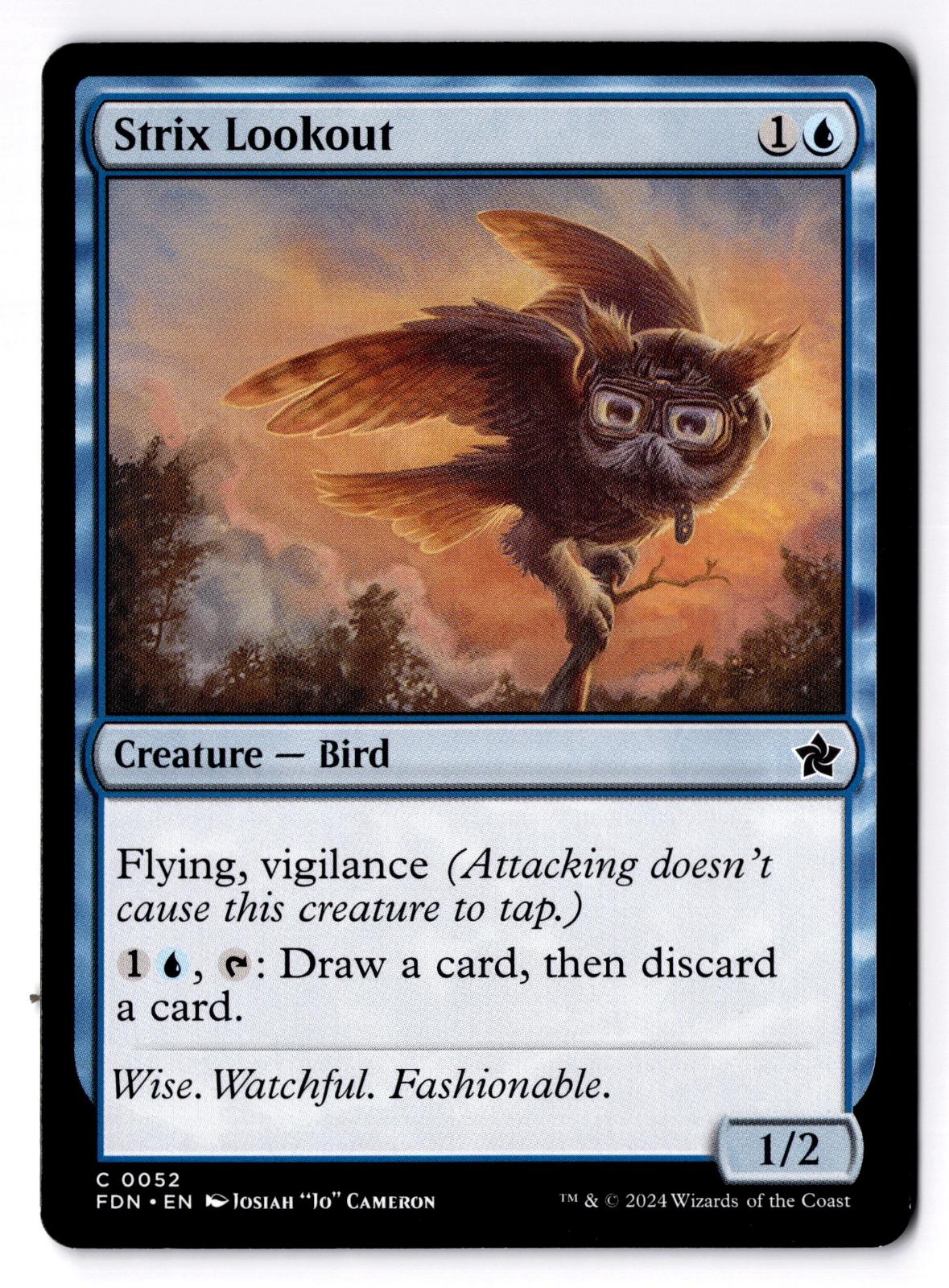 Strix Lookout 52 Common Foundations Magic: The Gathering Moderately Played